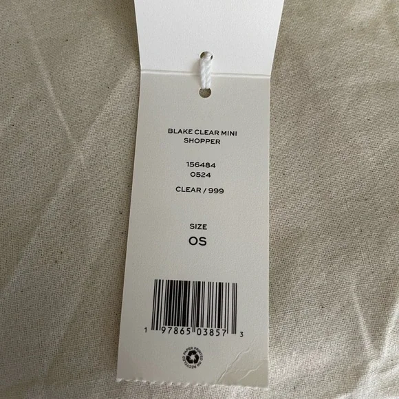 NWT tory burch Blake clear mini shopper leather crossboy shoulder bag - Picture 14 of 14